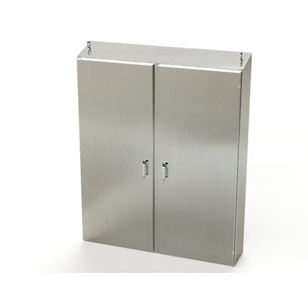 Saginaw Control & Engineering 3 Point Latch with Padlock Handle Electrical Enclosures, 72 in H, 12 in D, 60 in W SCE-72EL6012SSST